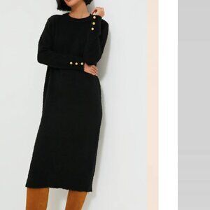 Tuckernuck Boucle Knit Nelle Dress Black M